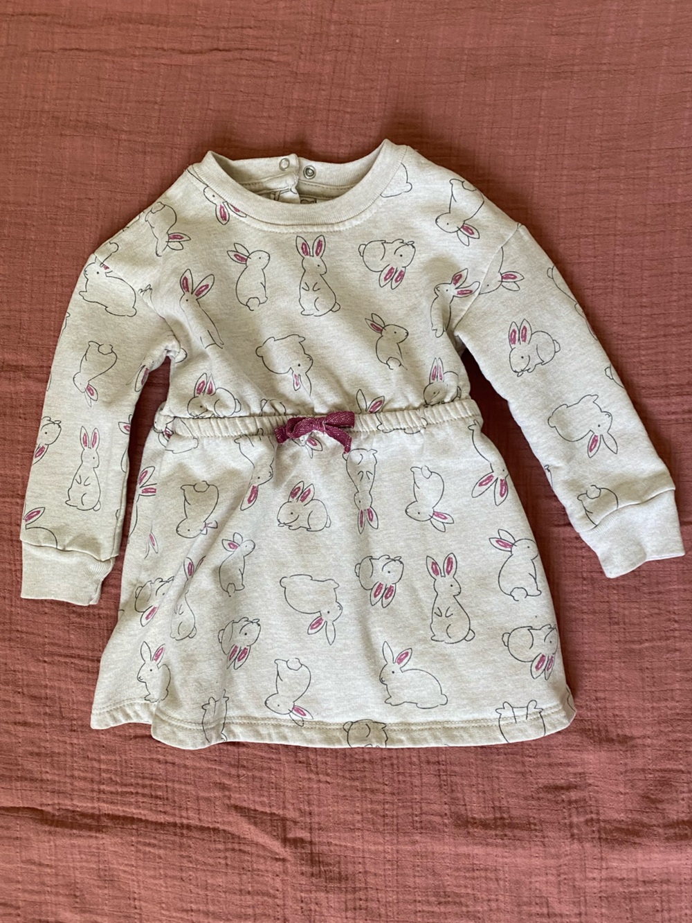 Bunny sweatshirt dress